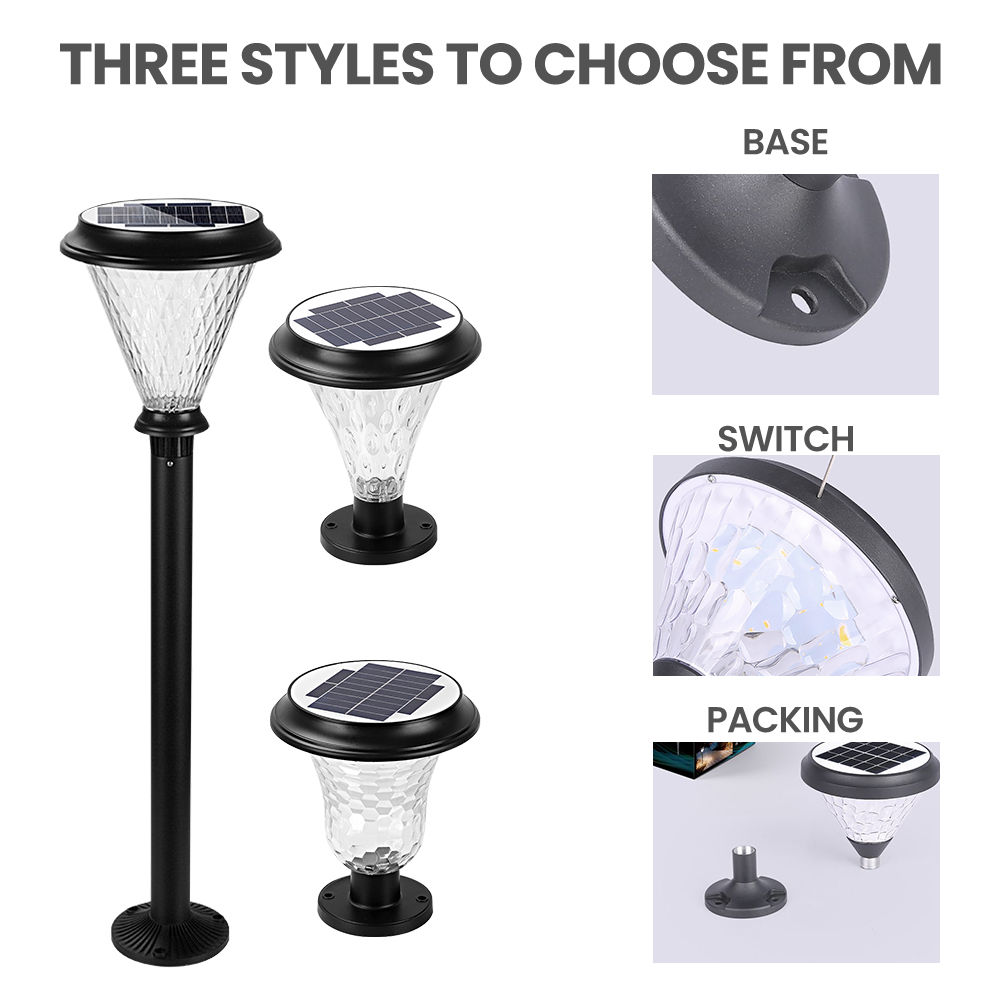 garden solar lamp portable solar power lamp solar powered ground lights outdoor solar led light waterproof (4)